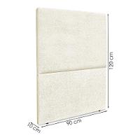 Cabeceira Solteiro 90 Cm Com Frame Luna Boucle Bege Artte Bege - 3