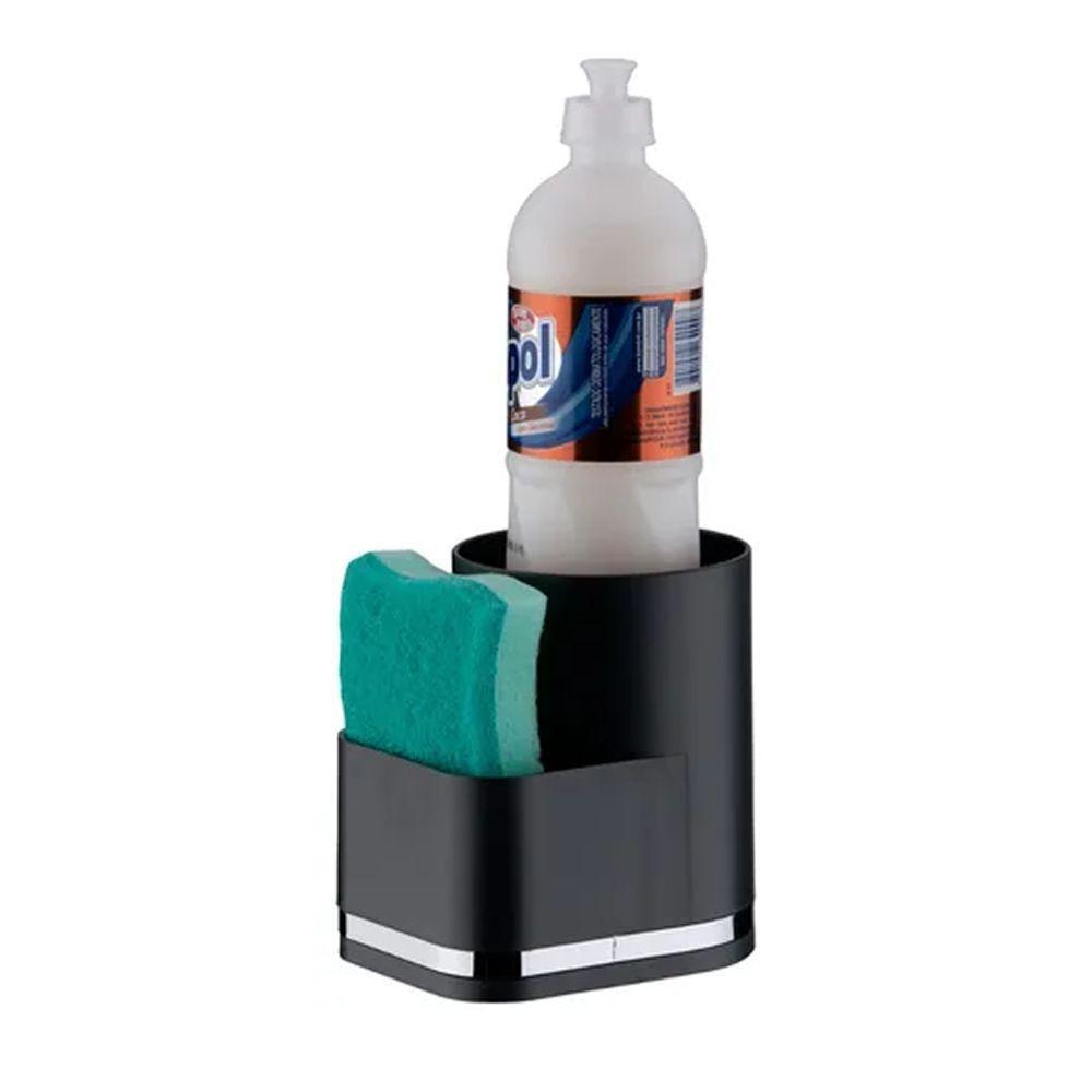 Porta Detergente Pia Bucha Esponja Preto Future Future 1253pt - 1