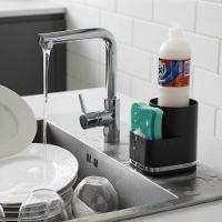 Porta Detergente Pia Bucha Esponja Preto Future Future 1253pt - 6