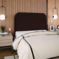 Cabeceira Queen 160 Cm Com Frame Alana Suede Marrom Artte Marrom - 8