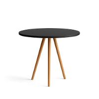 Mesa De Jantar Redonda 70cm Tripé Bistrô Mdf Madeira Cor Preto - 2