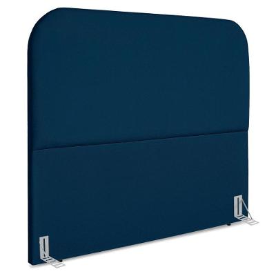 Cabeceira Queen 160 Cm Com Frame Alana Suede Azul Marinho Artte Azul Marinho