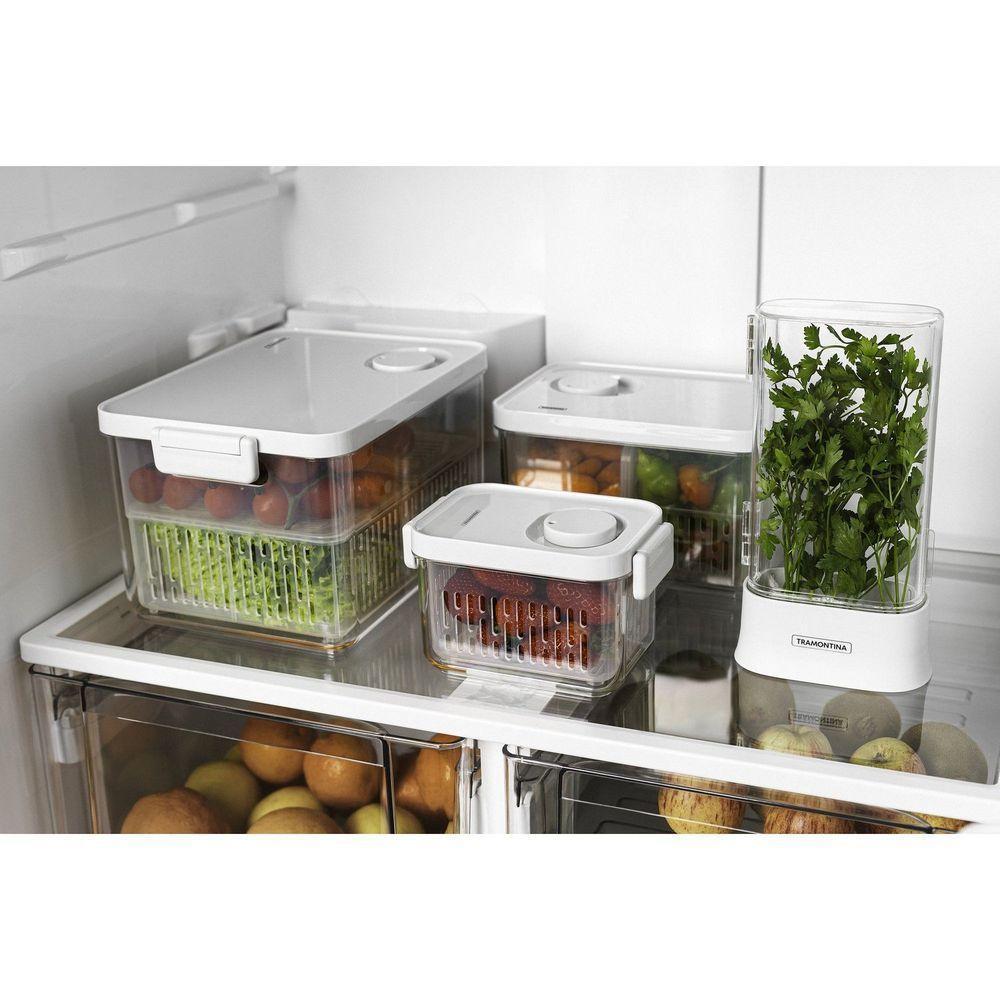 Pote Organizador De Geladeira Tramontina Organizzare Com Controle De Umidade 0,9 L Tramontina - 4