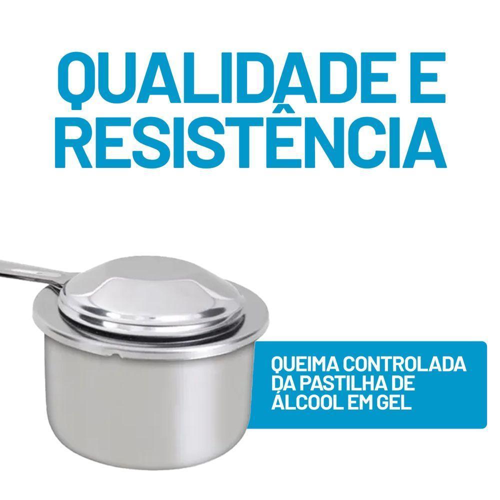 Queimador Inox Fundo Para Rechaud Ravinox 000030 - 2