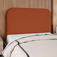 Cabeceira Queen 160 Cm Com Frame Alana Suede Terracota Artte Terracota - 2
