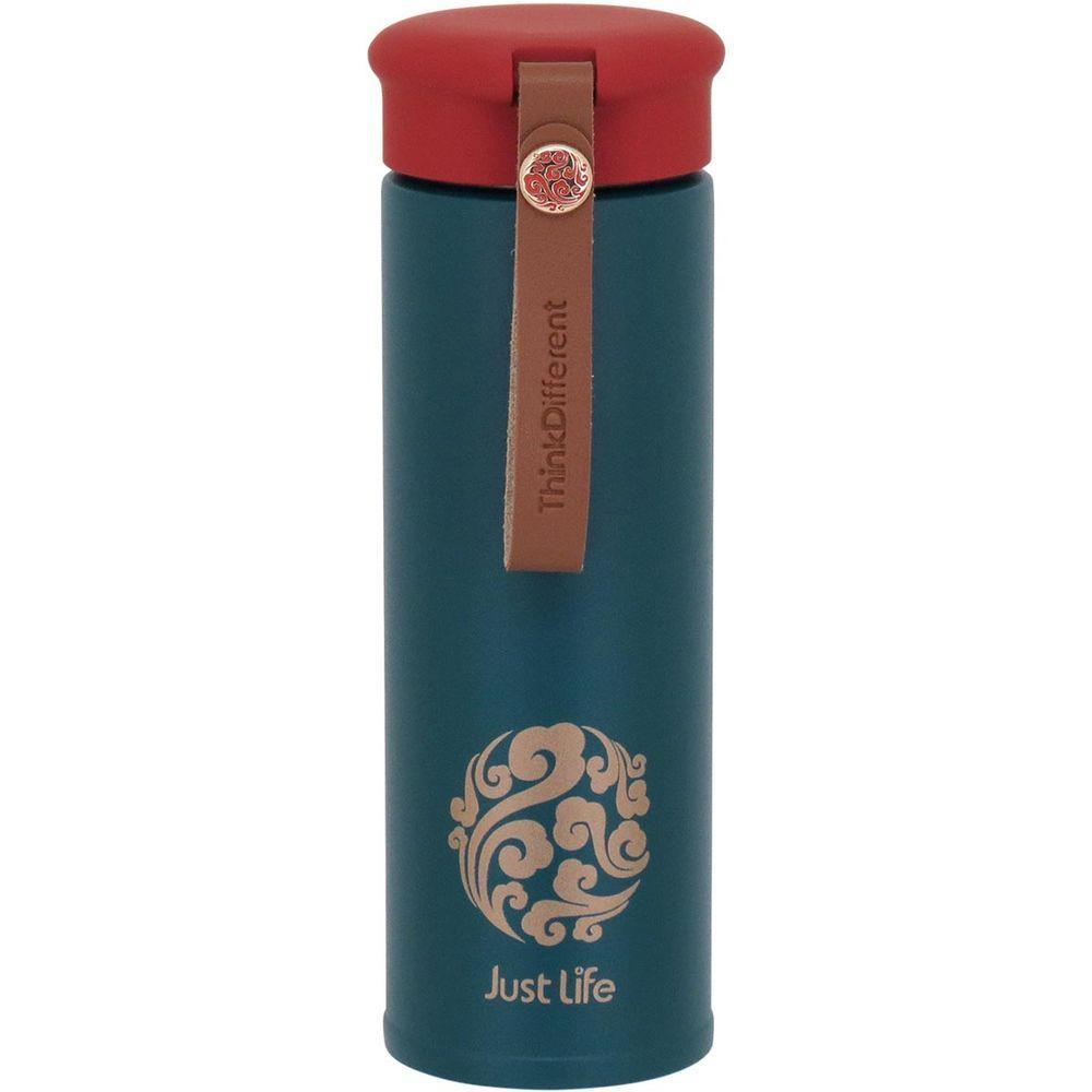 Just Life Garrafa Térmica 20X6X6Cm 450Ml Inox Verde Parede Dupla - 2