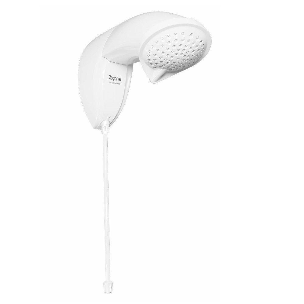 Chuveiro Zagonel Nd Blindado Eletrônico Branco 110V (5500w) - 1