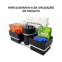 Organizador Para Sachês Mexedor E Guardanapos Dourado Branco Future 1224bcd - 3
