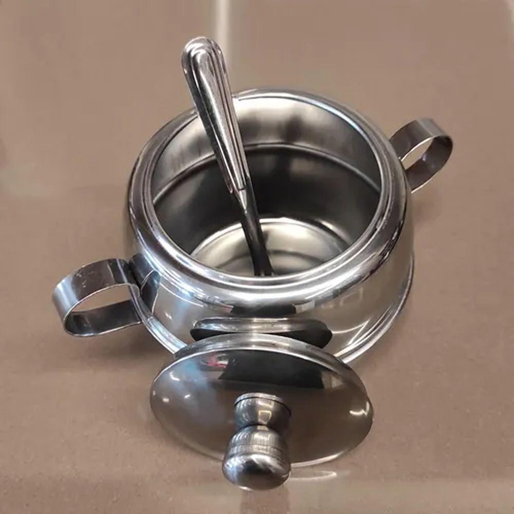 Açucareiro Aço Inox Com Tampa E Colher 500g Ravinox 000411 - 4