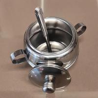 Açucareiro Aço Inox Com Tampa E Colher 500g Ravinox 000411