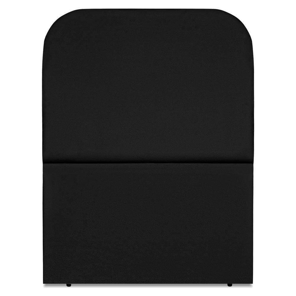 Cabeceira Solteiro 100 Cm Com Frame Alana Suede Preto Artte Preto - 5