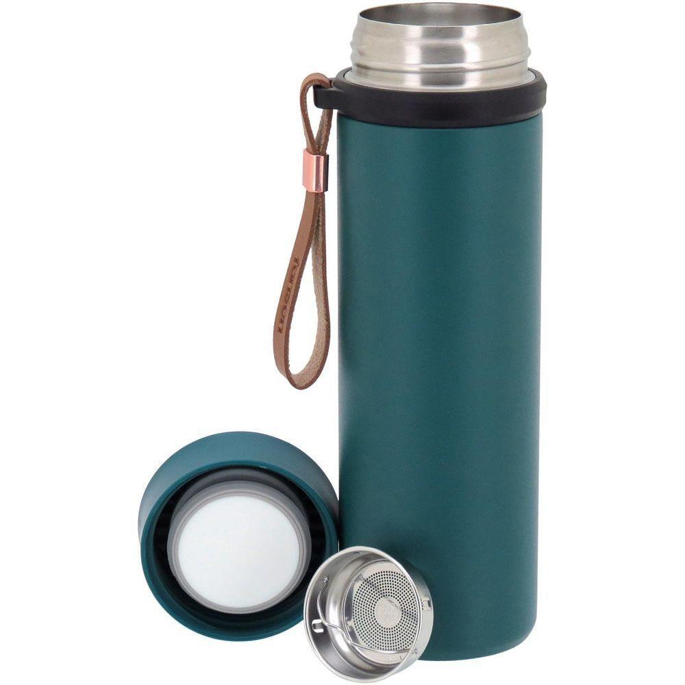 Business Garrafa Térmica 21X6X6Cm 500Ml Inox Azul Parede Dupla - 2