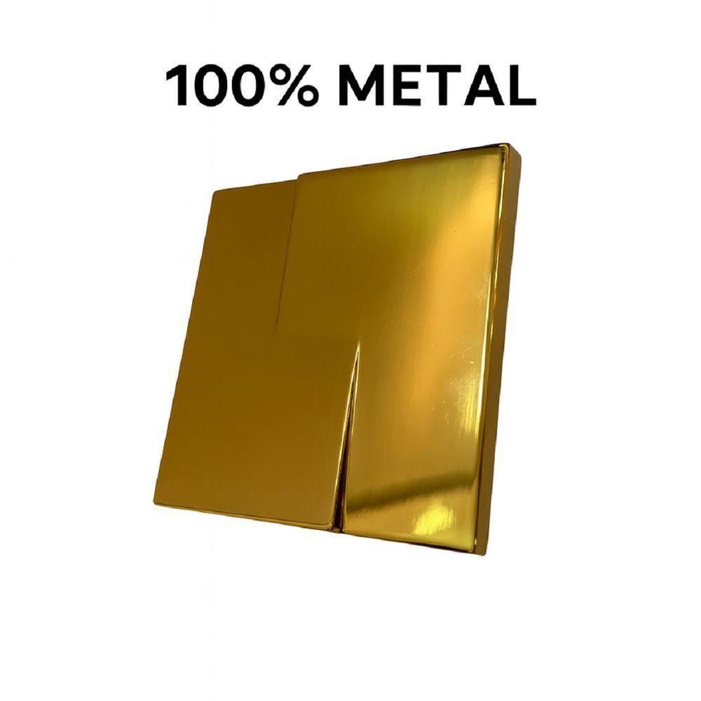 Acabamento Válvula Descarga Metal Dourado Deca, Docol, Hydra, Fabrimar - 3