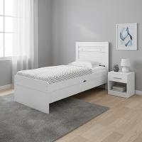 Cama Baú Com Colchão 4 Repartições Solteiro - Branco - 1