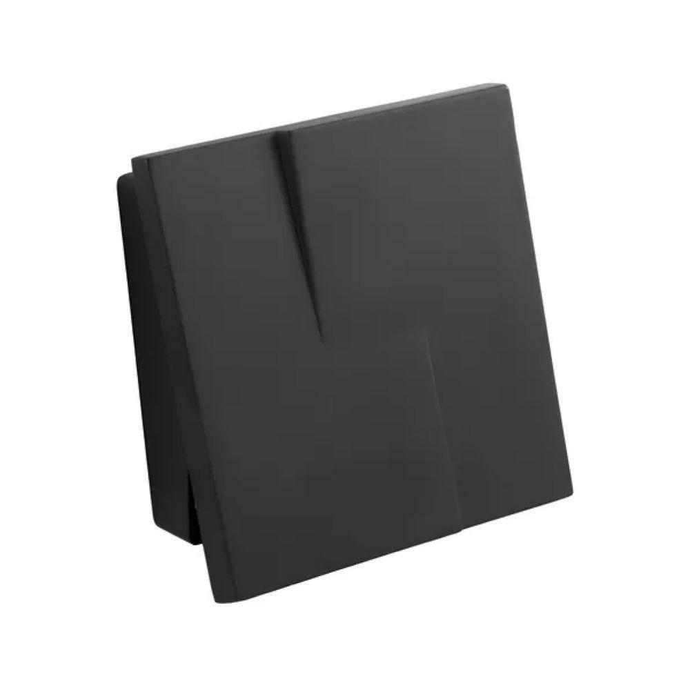 Acabamento Válvula Descarga Metal Preto Fosco - 1