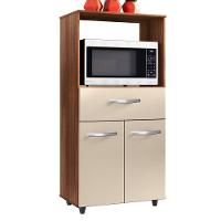 Balcao Multiuso Com Nicho 2 Portas 1 Gaveta Luna - Ssx Multicoisas Cor Savana/off White - 3