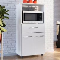 Balcao Multiuso Com Nicho 2 Portas 1 Gaveta Luna - Ssx Multicoisas Cor Branco - 1