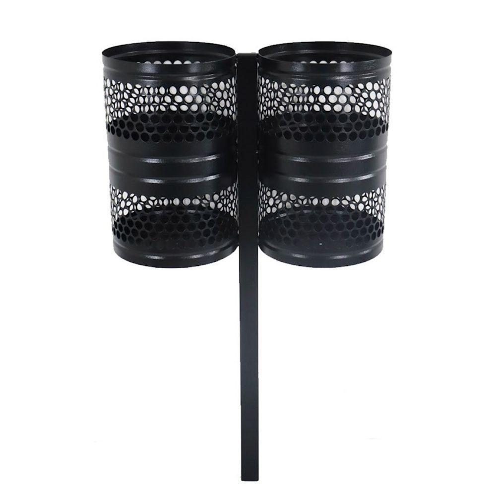 Lixeira Grécia Dupla De Parques Calçada Rua Tela Moeda 120cm - 1