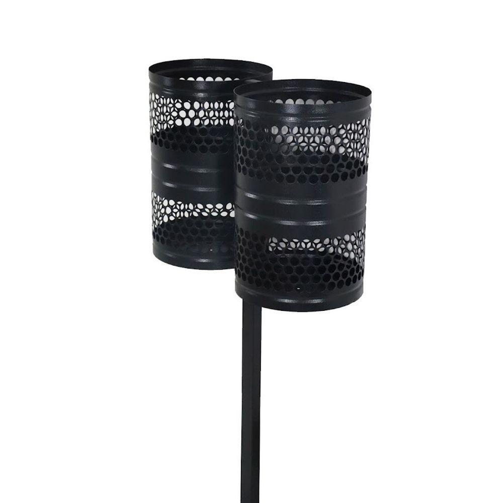 Lixeira Grécia Dupla De Parques Calçada Rua Tela Moeda 120cm - 3