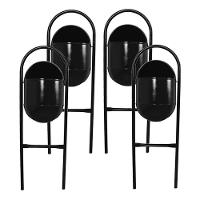 Kit 4 Lixeira Portugal Fechadachapa Parque Calçada Rua 115cm - 1