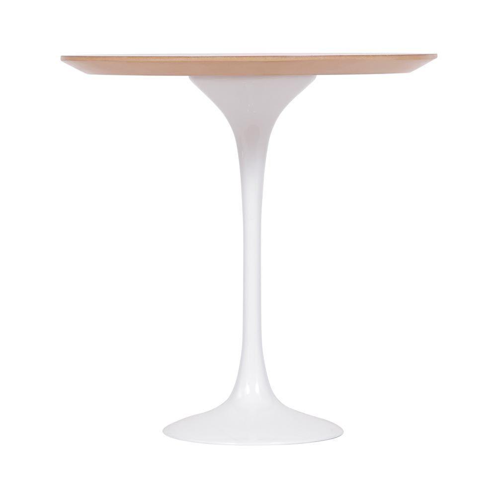 Mesa Saarinen Redonda Freijó 150cm - Base Branca - 3