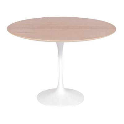 Mesa Saarinen Redonda Freijó 150cm - Base Branca