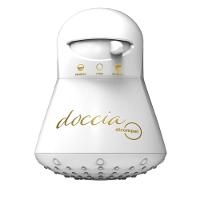Ducha Doccia 5500W Branco Com Gravação Em Dourado Dicompel 220V - 1