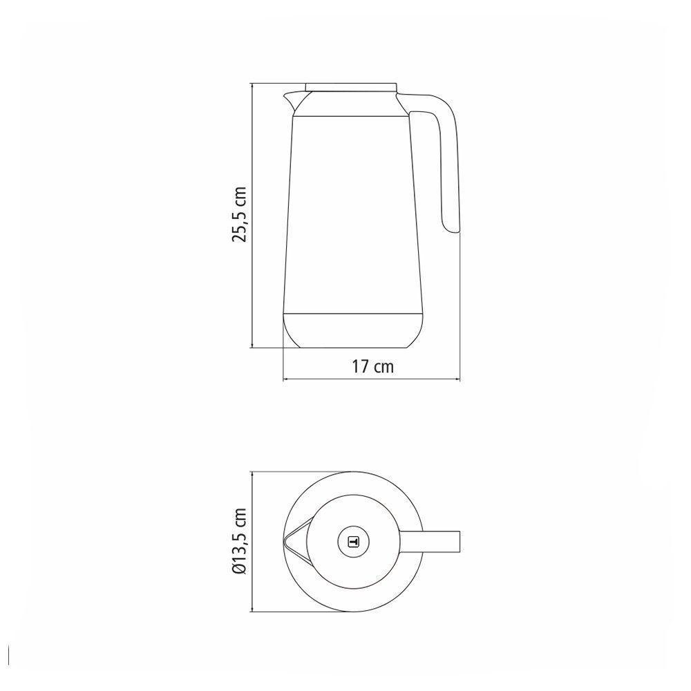 Bule Térmico Tramontina Exata 6163850 1l Verde - 9