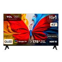 TV TCL 43 Polegadas 43S5K QLED Smart Full HD Google Tv Preto Bivolt - 1