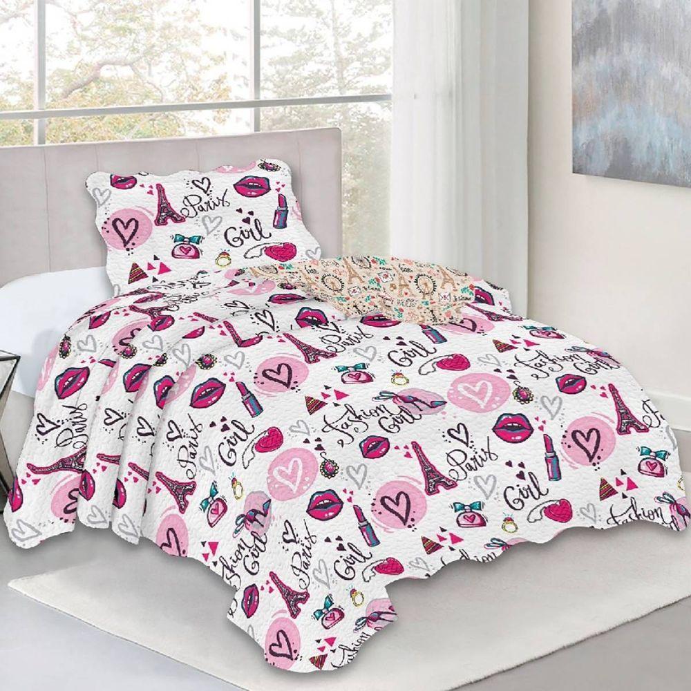 Kit Cobre Leito Solteiro Infantil Fun Fashion - 1