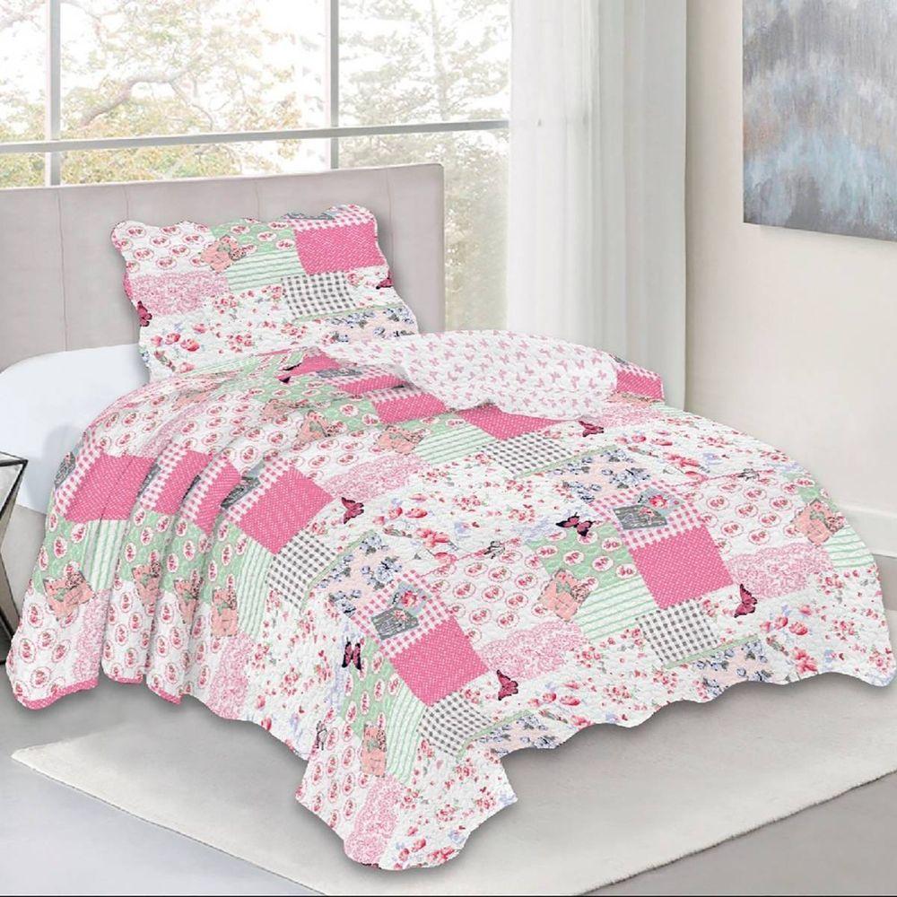 Kit Cobre Leito Solteiro Infantil Fun Jardim Dos Sonhos - 1