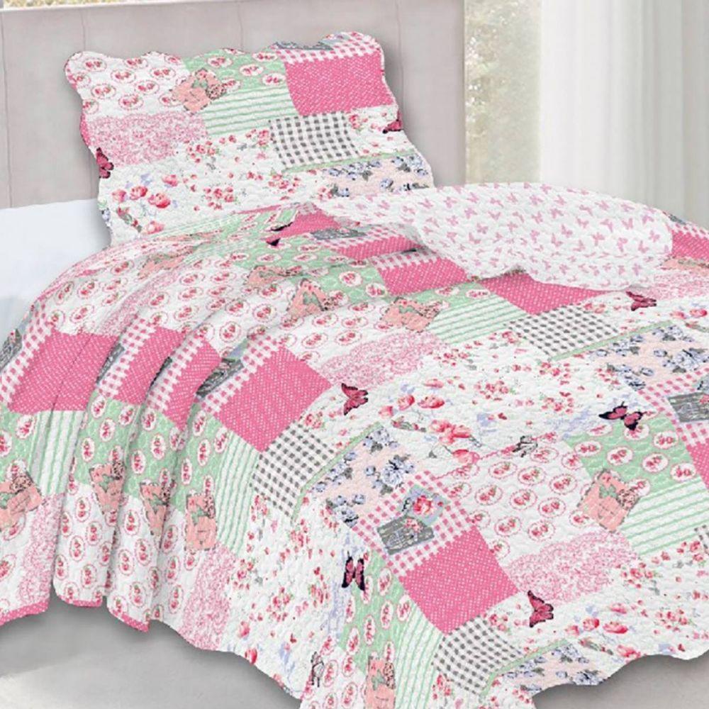 Kit Cobre Leito Solteiro Infantil Fun Jardim Dos Sonhos - 2