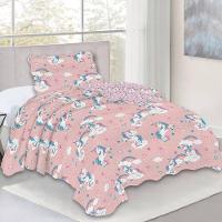 Kit Cobre Leito Solteiro Infantil Fun Unicornios - 1