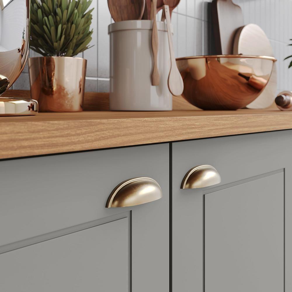 Kit Ilha Gourmet Com Balcões 80cm, 40cm E Porta Toalha Americana Cinza - Móveis Henn Cinza - 4