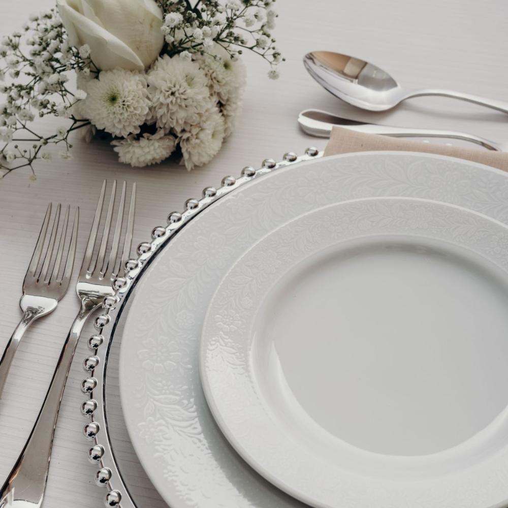 Jogo De Jantar 84 Peças Chá Café Noiva Porcelana Schmidt - 7