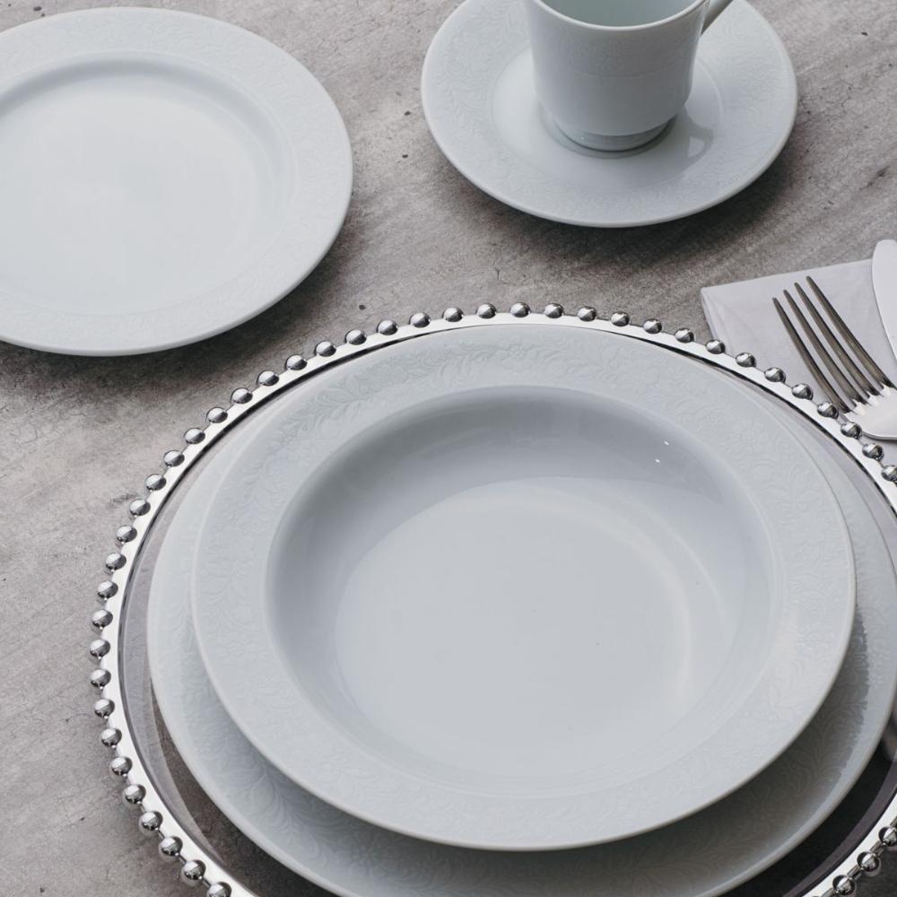 Jogo De Jantar 84 Peças Chá Café Noiva Porcelana Schmidt - 8