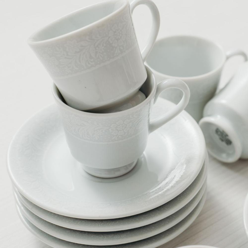 Jogo De Jantar 84 Peças Chá Café Noiva Porcelana Schmidt - 9