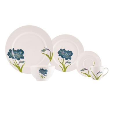 Jogo De Jantar 40 Peças Amarilis Porcelana Real By Schmidt