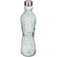 Garrafa água Suco Home&co Vidro 1 Litro 31x9x9 Transparente - 1