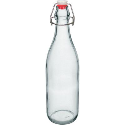 Garrafa Home&co Transparente Hermética Vidro 1l 32x8x8