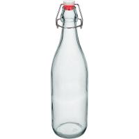 Garrafa Home&co Transparente Hermética Vidro 1l 32x8x8 - 1