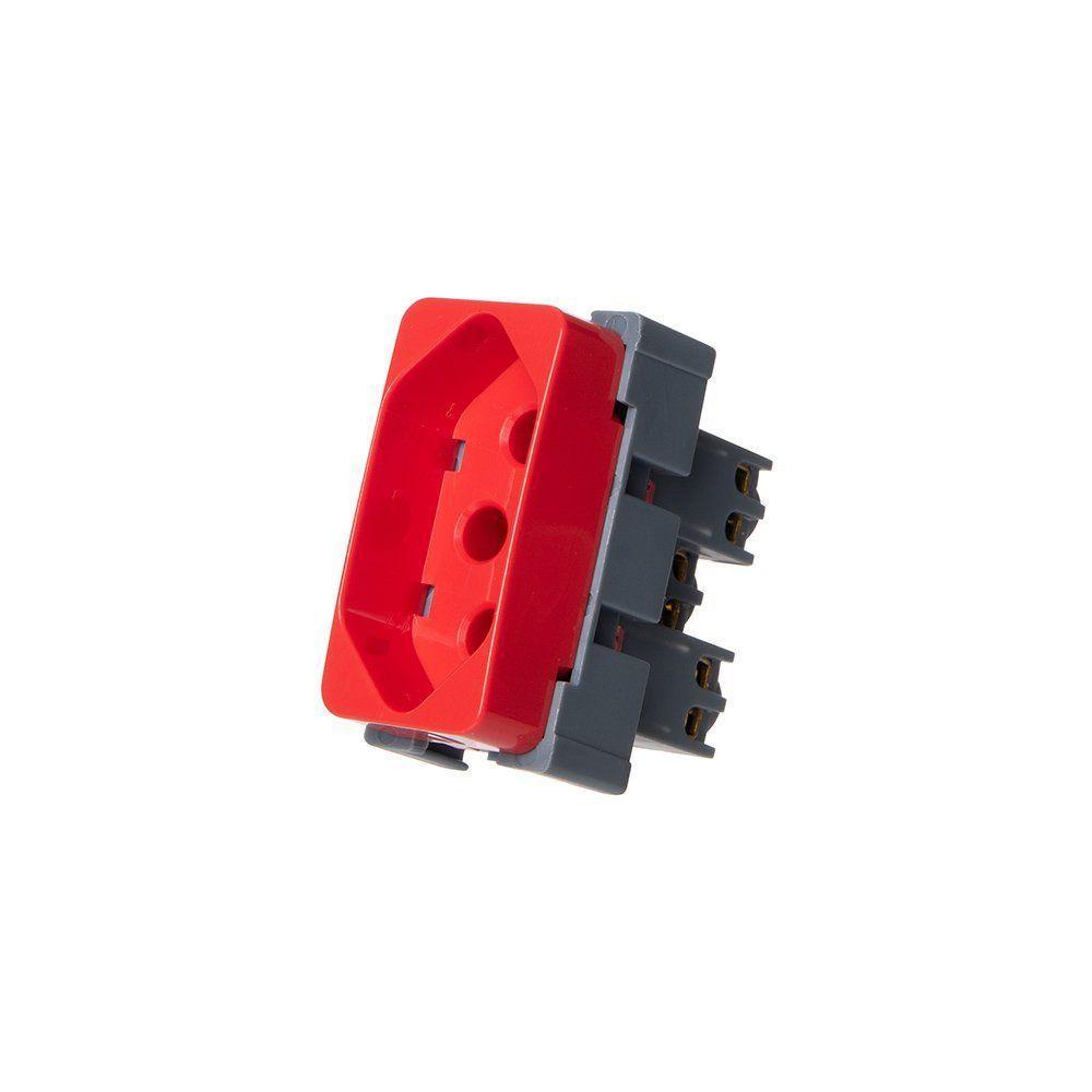 Módulo Tomada Margirius B3 2p+t 20a Vermelho - 1