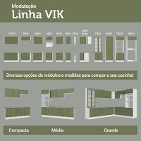 Conjunto Gabinete Para Banheiro 80cm 3 Portas Vik Madesa 02 Branco-verde - 10