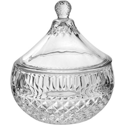 Vaso Potiche Redondo Home&co Tampa Vidro 15x12x12 Bomboniere