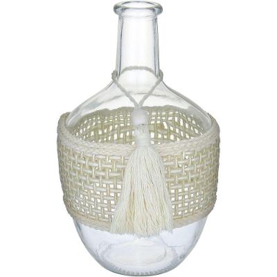 Vaso Enfeite Decorativo Garrafa Fibra Vidro 25x15x15cm