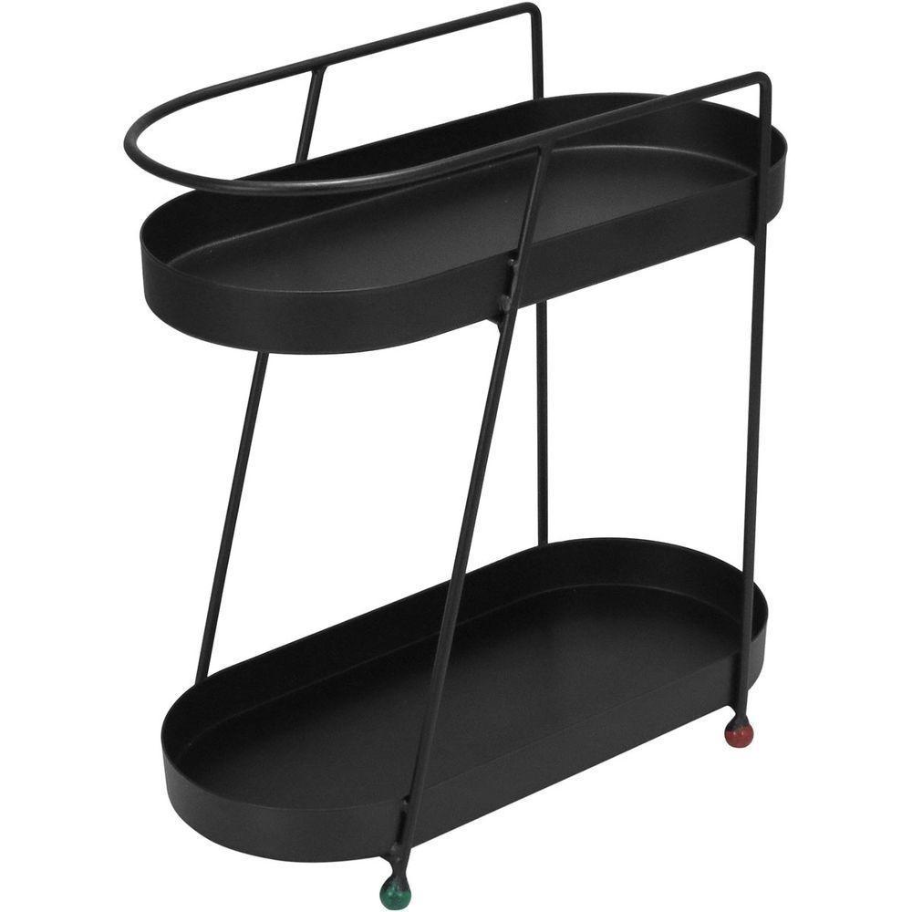 Suporte Para Vasos 2 Niveis Home&co Metal 36x35x17cm Preto - 1