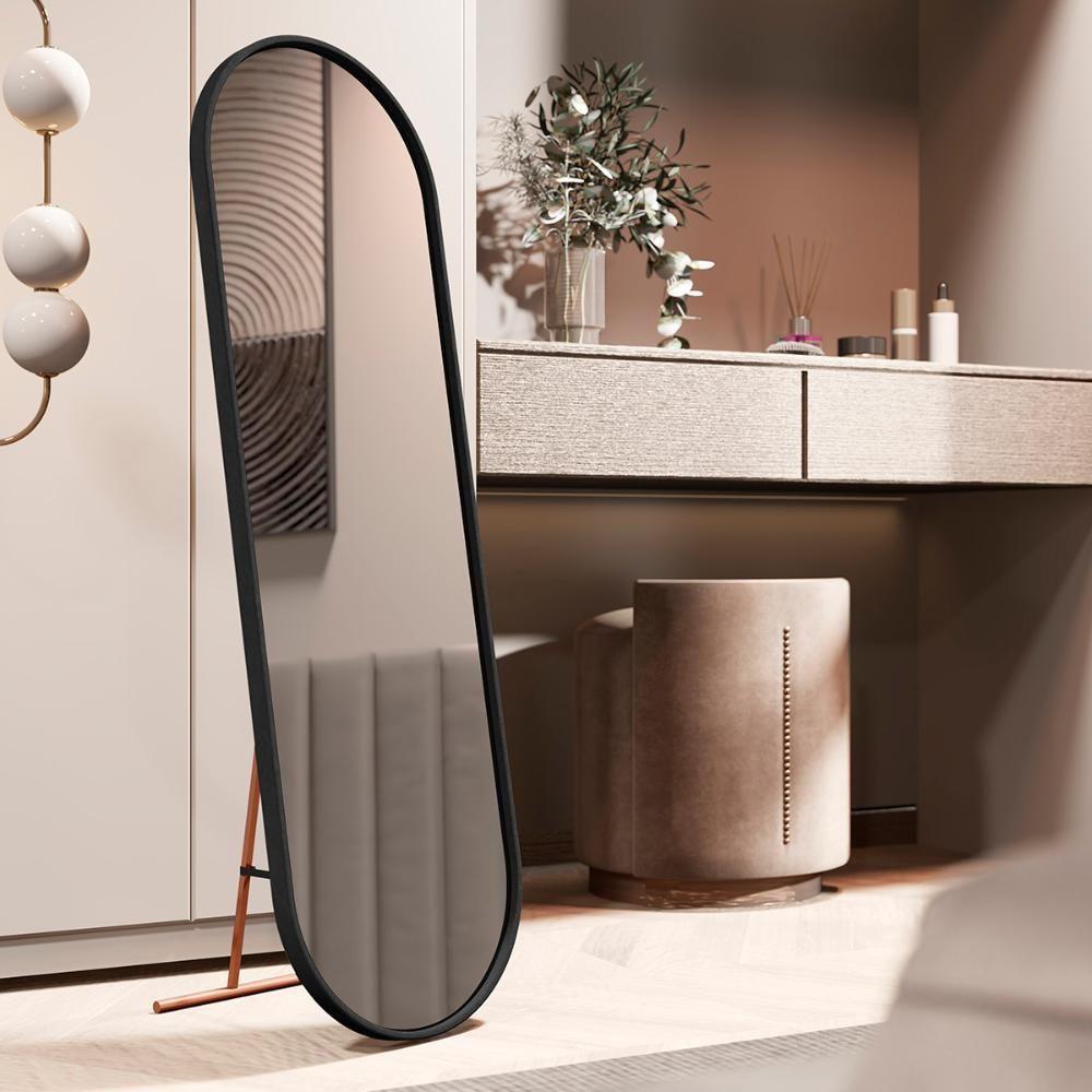 Toucador Alamanda Quarto Com Espelho E Pés Metálico Preto-bronze - 2