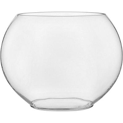 Vaso Decorativo Enfeite Planta Vidro 33x42x15cm Transparente