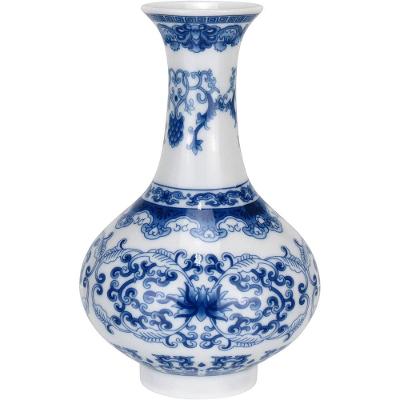 Vaso Decorativo Enfeite Redondo Home&co Cerâmica 13x9cm Azul