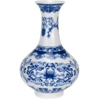 Vaso Decorativo Enfeite Redondo Home&co Cerâmica 13x9cm Azul - 1